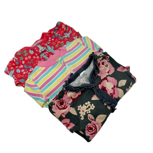 Baby Girl's - 2 Rompers & 1 Sleeper‎ - Size 12 Month - Picture 1 of 8